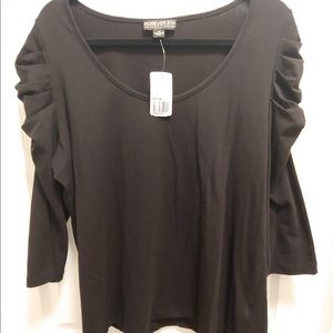 Forever 21 Tops - Forever21+ Ruched Shoulder 3/4 Sleeve Top Forever 21 Tops - Forever21+ Ruched Shoulder 3/4 Sleeve Top